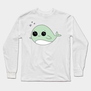 Cute Whale Kawaii Long Sleeve T-Shirt